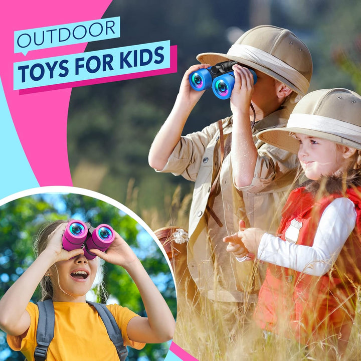 Toys for 3-7 Year Old Girls:  Binoculars for Kids Bird Watching|Hiking|Camping 4 5 6 7 8 Year Old Girl Boy Birthday Gifts Outdoor Learning Toy for Kid Ages 4-6 Toddler Gift Stuffers