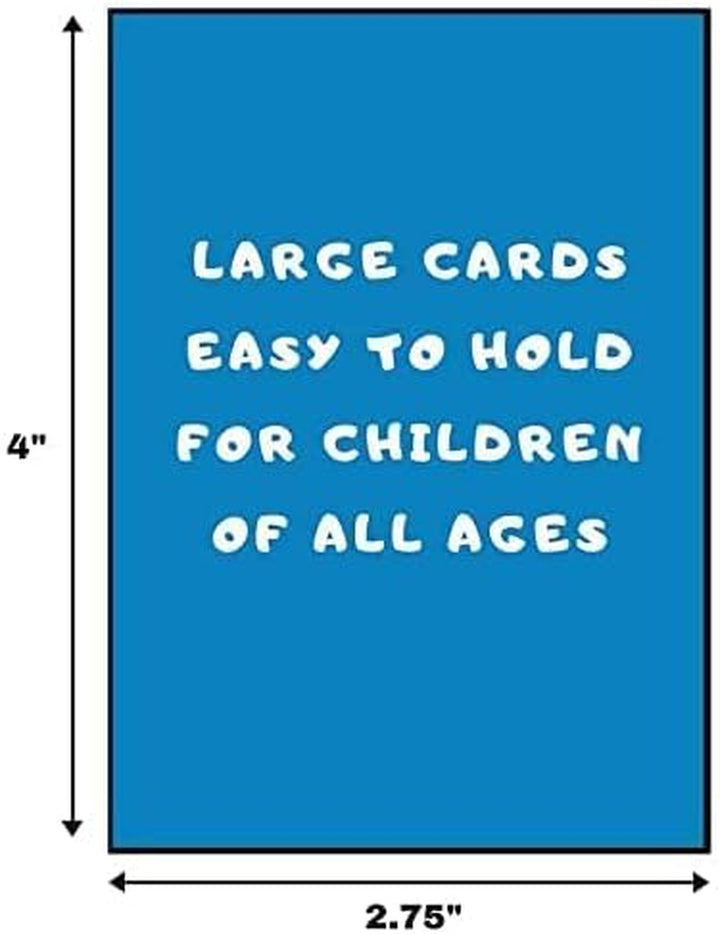 Card Games for Kids - Go Fish, Crazy 8'S, Old Maid, Slap Jack, Garbage Monster, War - Simple & Fun Classic Family Table Games - Games May Vary (6 Set)