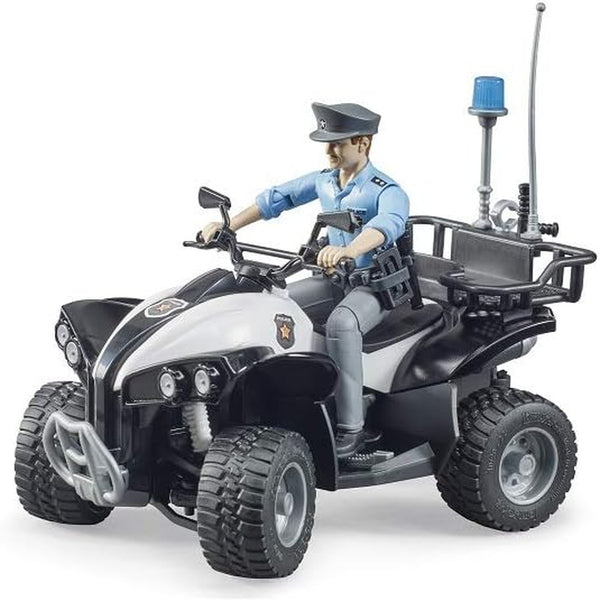 63011 Police Quad W Light Skin Policeman and Accessories