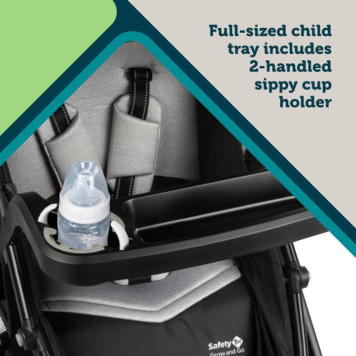 Grow and Go Flex 8-In-1 Car Seat Stroller Combo, Baby Stroller Travel Systems for Infants 4-30 Lbs, Stroller and Carseat Combo Set, Foundry