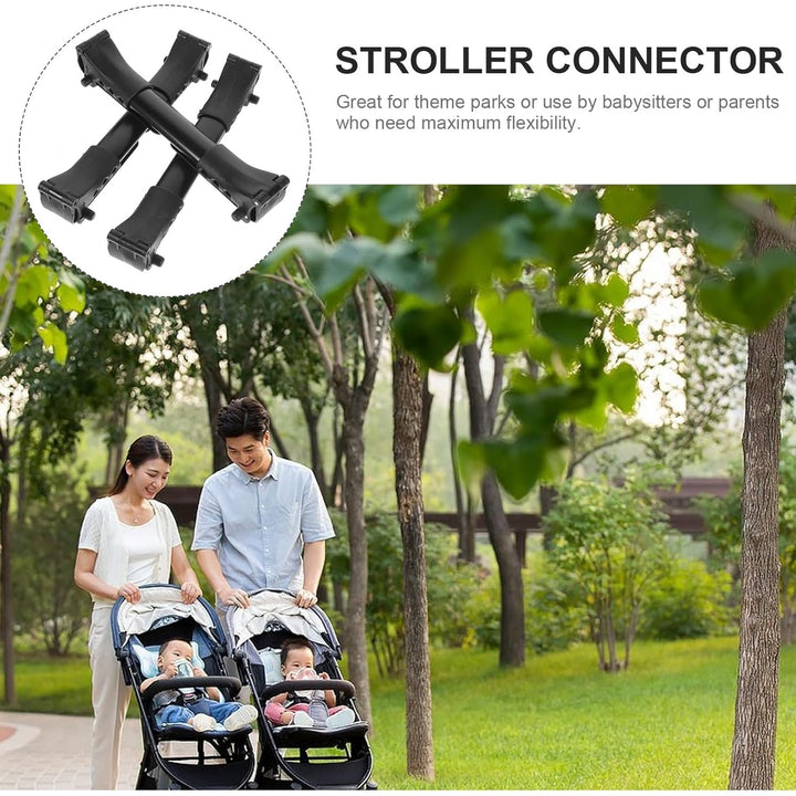 3Pcs Stroller Cart Connector Stroller for Twins Car Gadgets Universal Stroller Pushchair Connector Universal Stroller Connector Twin Stroller Connector Stroller Accessories Black