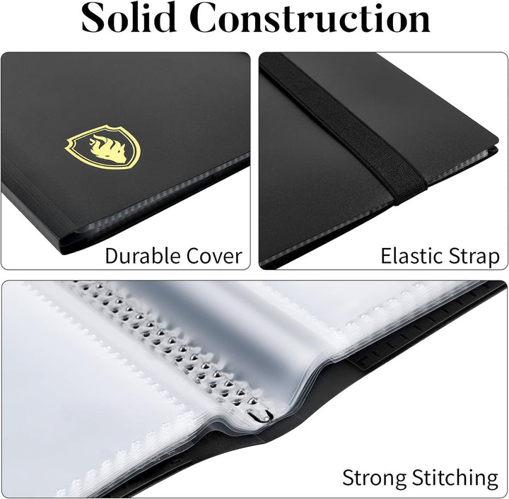 Card Binder 9 Pocket,  396 Pockets Trading Card Binder, Premium Collector Card Album for Standard Cards, Side Loading Card Collection Folder for MTG, TCG, Game Cards, Sport Cards, Black
