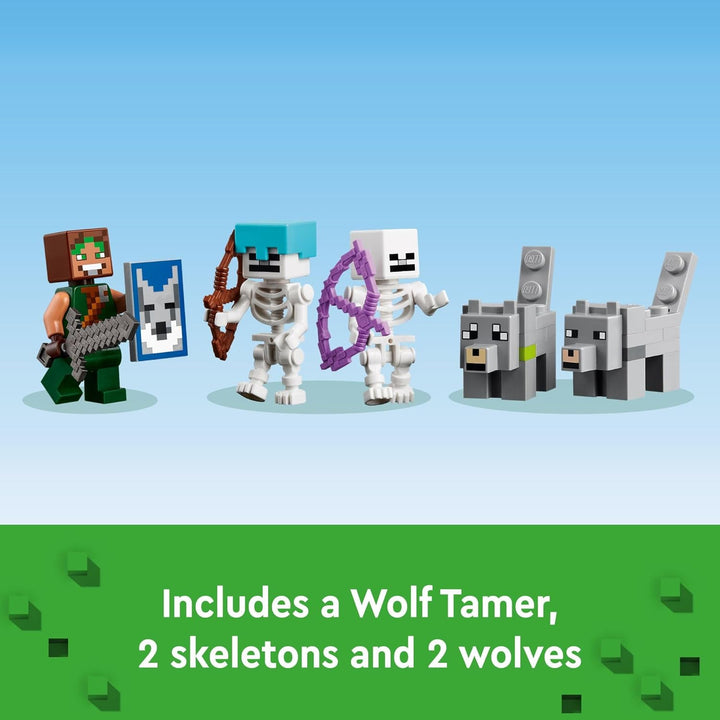Minecraft the Wolf Stronghold Fortress Playset, Video Game Toy for Boys and Girls, Action Packed Castle Building Set with Minecraft Minifigures, Minecraft Toy Gift for Kids Ages 8 and Up, 21261