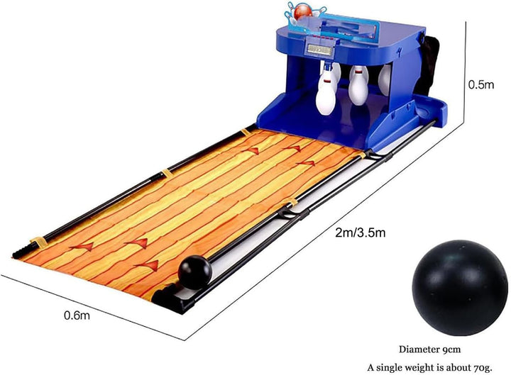 Electronic Bowling Alley Game,Indoor Family Game Bowling Game,Bowling Alley for Home,Foldable Bowling Set,For Children and Adults,2M