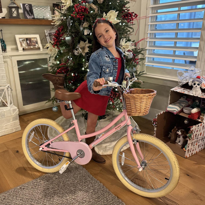 Girls Bike with Basket for 2-12 Years Old Kids, 12 14 16 18 20 Inch Bicycle with Bell Training Wheels, Multiple Colors