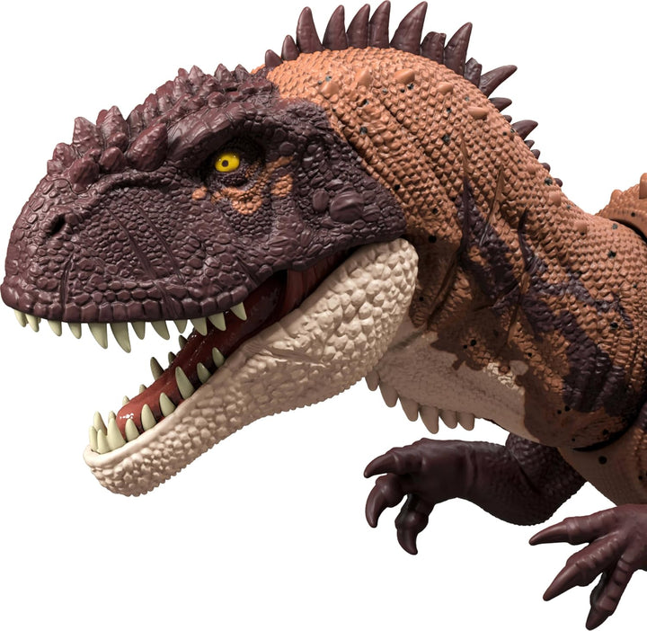 Jurassic World Dinosaur Toys with Roar Sound & Attack Action, Wild Roar Posable Figures, Physical & Connected Digital Play