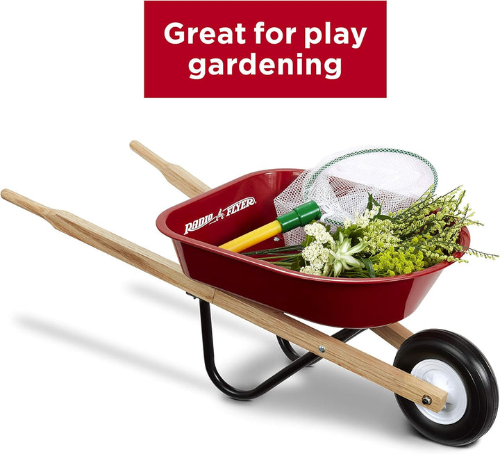 Wagon for Kids, Rolling Cart, Garden Cart on Wheels, Baby Wagon,  Kid'S Wheelbarrow, Red, for Ages 3+ Years