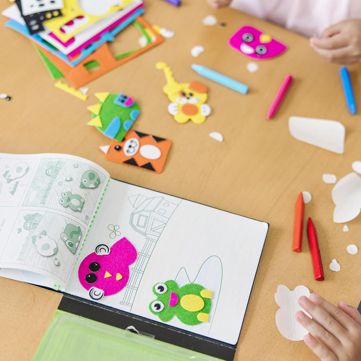 on the Go Felt Friends Craft Activity Set with 188 Felt Stickers - FSC Certified