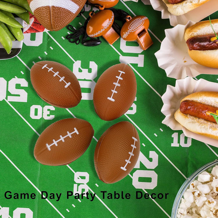 1 Dozen 4" Foam Mini Football Stress Balls, Mini Sport Balls, Superbowl Decoration Party Favor, Football Themed Party Supplies