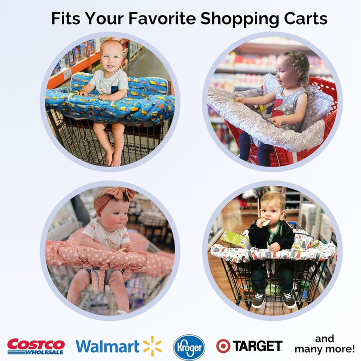 Shopping Cart Cover and High Chair Cover, Pink Dots