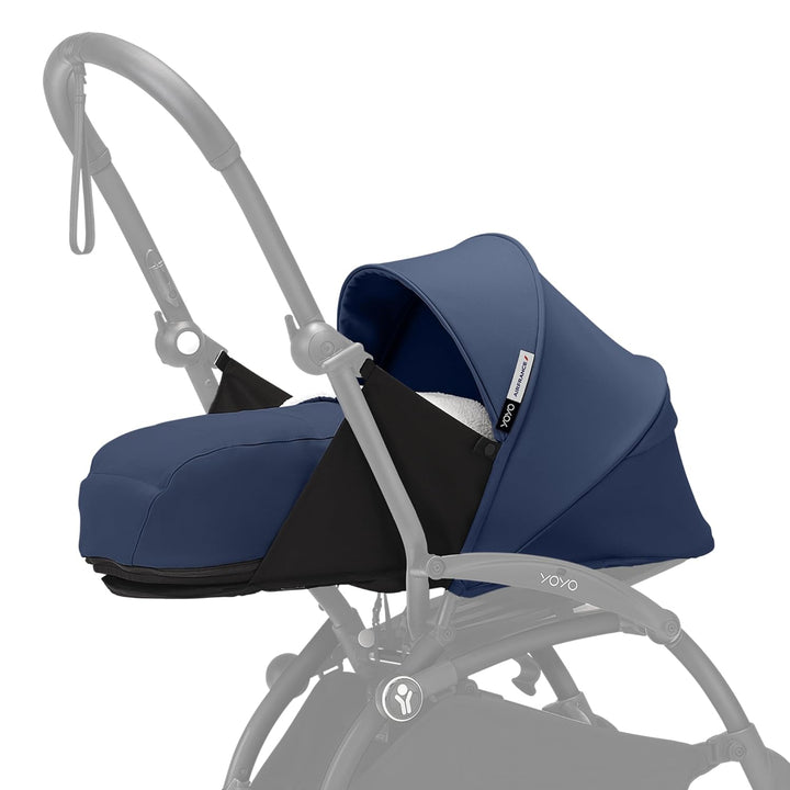 YOYO 0+ Newborn Pack, Taupe - Includes Mattress, Extendable Canopy & Five-Point Harness - Requires YOYO3 Frame (Sold Separately)