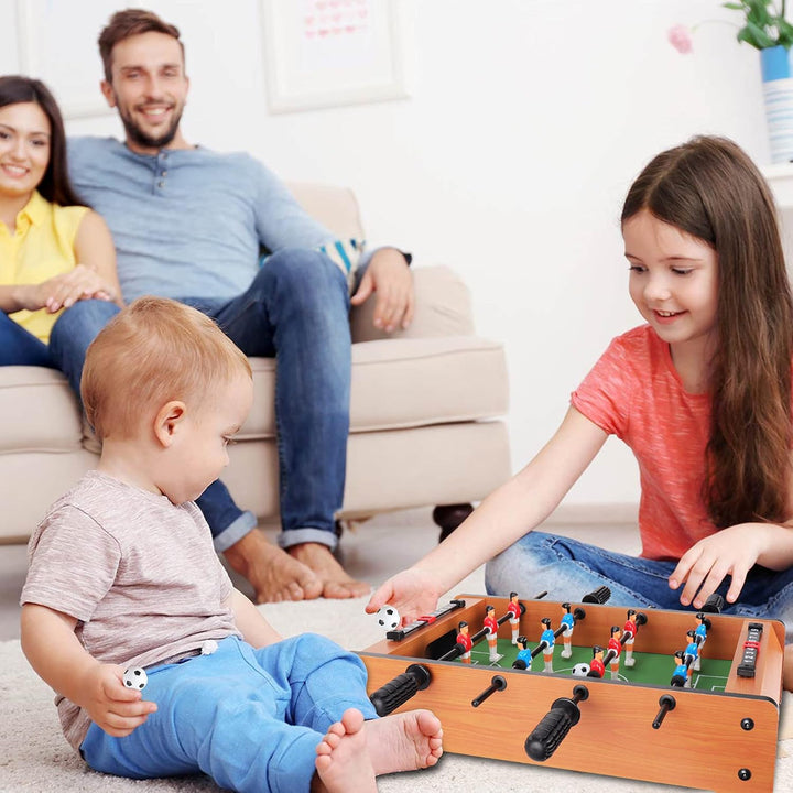 Mini Foosball Table (Upgrade) 20-Inch Foosball Table Adult Size Top Football/Soccer Game Table for Kids Easy to Store
