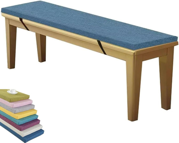 Indoor/Outdoor Bench Cushion for Furniture, Garden Replacement Cushions 90/100/120/150/180 Cm,Thick 5 Cm Seat Pads Non-Slip Removable for Loveseat Chair,Porch Swing,Dining(Beige,130X40X5Cm)