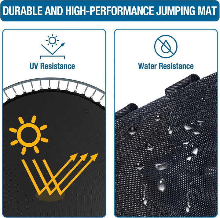 Trampoline Mat Replacement 15 Ft for 96 Springs with 7" Spring Length, Trampoline Replacement Mat 159" Diam W/ 96 Rings (Springs Sold Sperate) UV & Safety Certified Trampoline Mat