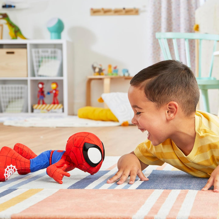 Marvel Dance 'N Crawl Spidey, Interactive Plush Toy with 20 Phrases & Sounds, 2 Songs, Super Hero Toys for Kids 3 & Up