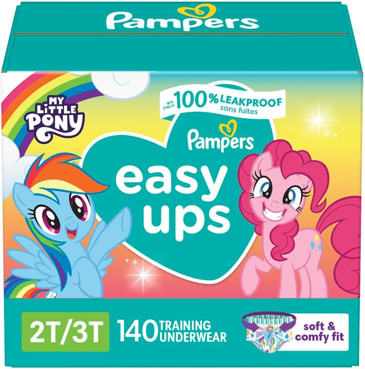 Training Pants - Easy Ups Girls & Boys - Size 3T-4T, 124 Count, My Little Pony Potty Underwear (Packaging May Vary)
