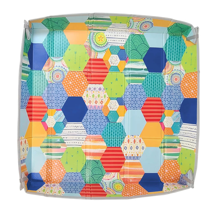 Foldable Soft Foam Play Mat, Baby Play Mat for Tummy Time & Floor Play, Lightweight, Easy to Store, Wipeable, Multicolor
