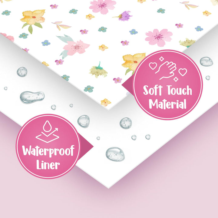 20 Pack Extra Large Disposable Toilet Seat Cover (Floral) – Toddler Toilet Covers for Full Coverage on Toilet or Potty – Ideal Travel Toilet Seat Covers for Kids and Adults
