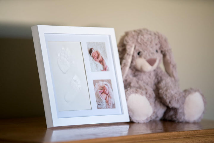 Baby Footprint Kit & Keepsake | Baby Handprint Kit | Baby Hand and Footprint Kit (Alpine White, Standard)