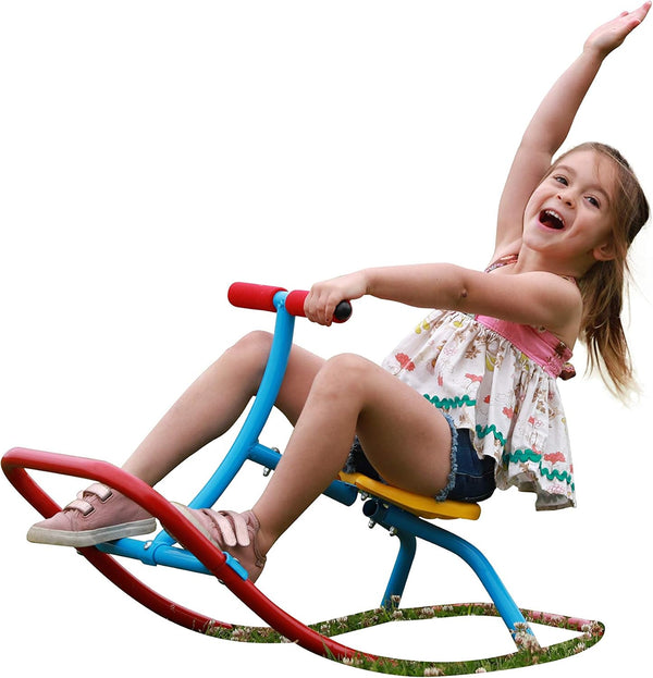 Rocking Horse - Kids Rocking Horse Rocking Chair Seesaw- Safe Home Playground Backyard Equipment - Rocker Single Teeter Totter for Youth Junior Kids