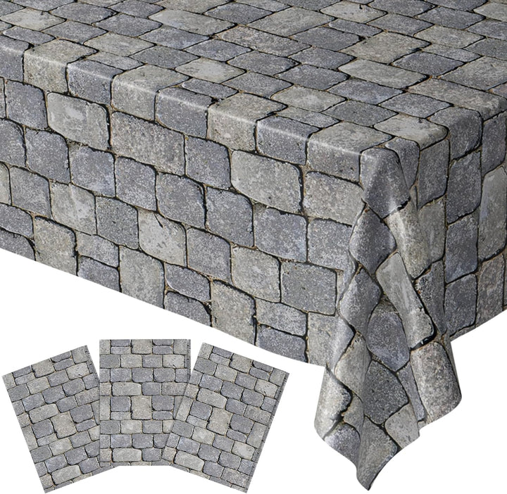 Pixel Miner Table Cover (Pack of 3) - 54"X108" XL - Gamer Party Supplies, Mining Craft Party Decorations