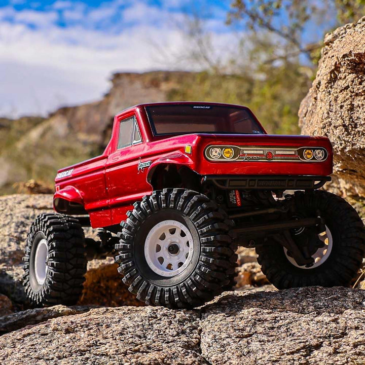 Redcat Ascent-18 1/18 Scale Rock Crawler – High-Torque Mini RC Crawler with Portal Axles, 4WD, Waterproof Electronics, Lipo Battery, RTR – Off-Road Hobby-Grade Remote Control Truck (Red)