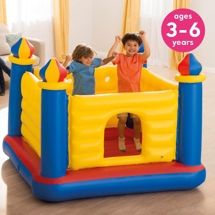 Inflatable Colorful Jump-O-Lene Castle Bounce House, for 2 Kids Ages 3-6 - Large Blow-Up Indoor Outdoor Children'S Bouncer Jumper Playhouse
