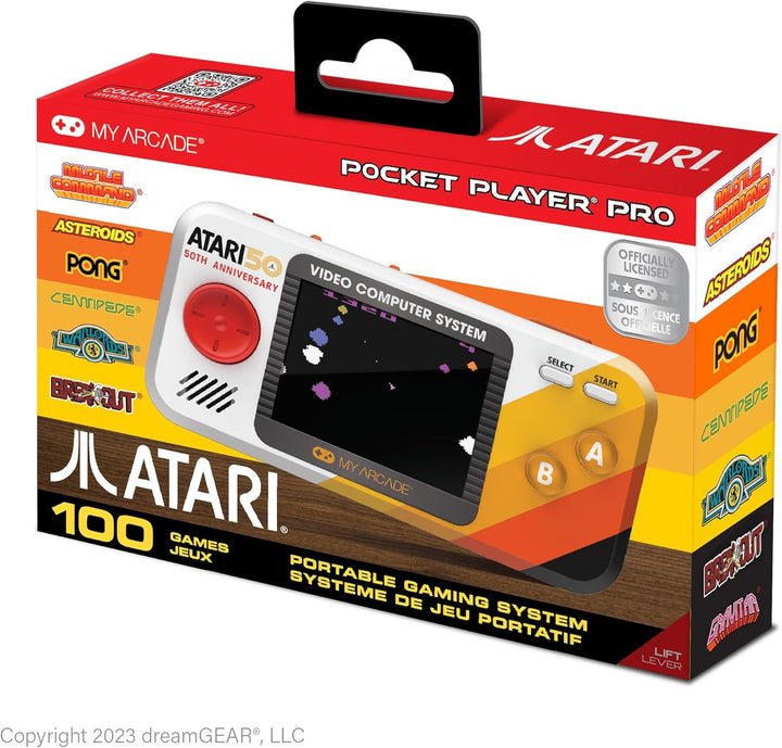 Pac-Man Pocket Player Pro: 2.75" Color Display, Retro Gaming Consoles, Arcade Classics, Family Game Night, Retro Mini