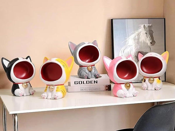 Cute Cat Series Decorative Accessories Figurines for Desk/Table/Phone, 1 PC Blind Box