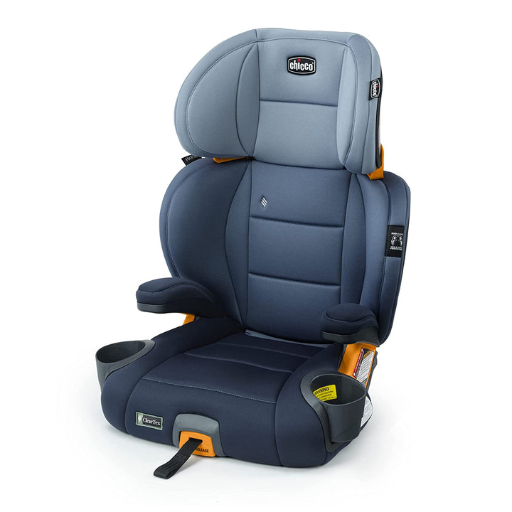 Kidfit Cleartex plus 2-In-1 Belt-Positioning Booster Car Seat, Backless and High Back Booster Seat, for Children Aged 4 Years and up and 40-100 Lbs. | Obsidian/Black