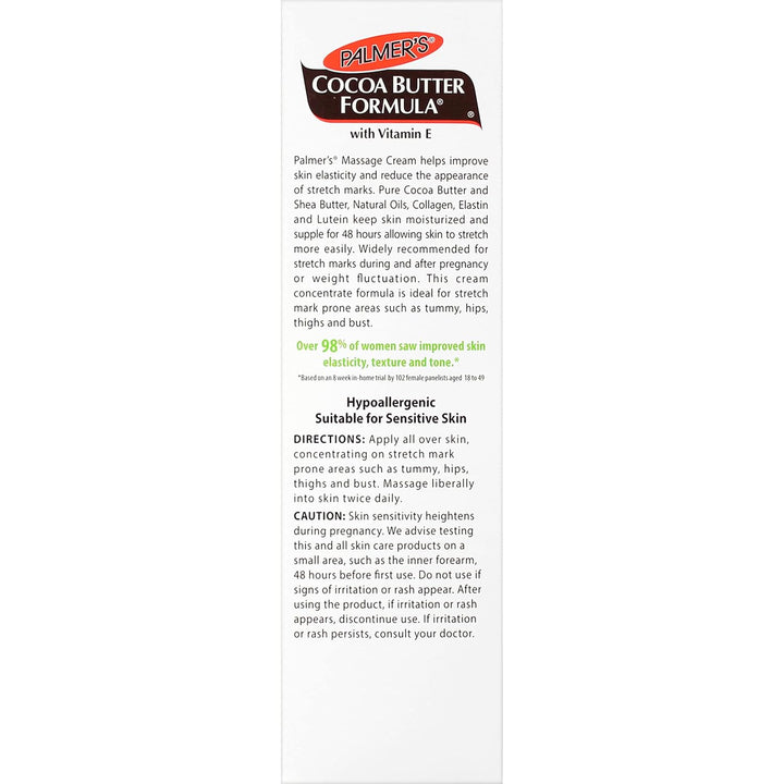 Cocoa Butter Formula Massage Cream for Stretch Marks and Pregnancy Skin Care, 4.4 Ounces (Pack of 2)