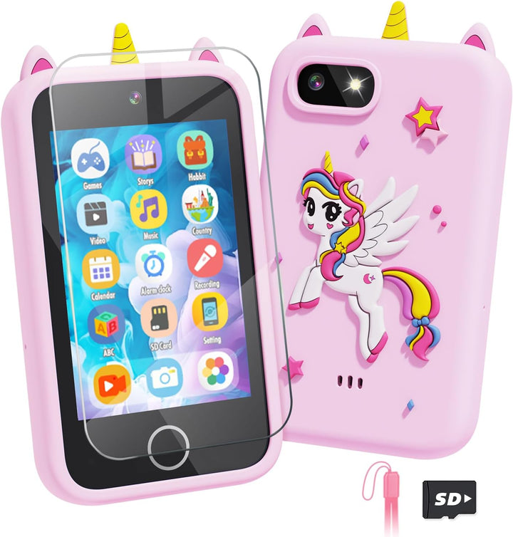 Kids Smart Phone, Spider Toys Phone for Boys 3 4 5 6 7 8 Years Old, Dual Camera, 3.5'' Touchscreen Kid Phones, Educational Toy for Toddler Kids Christmas Birthday Gifts, ABC Learning, Habit Tracker