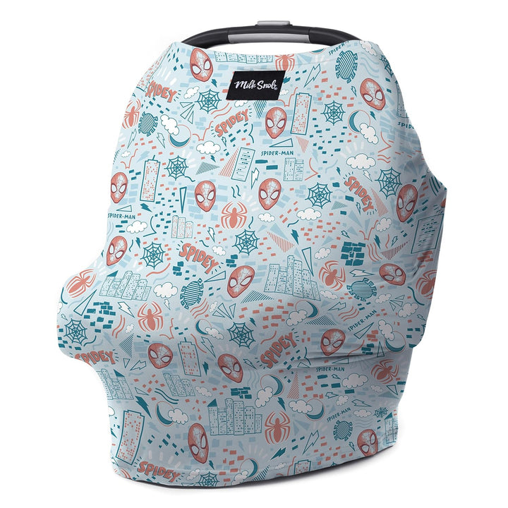 Original Disney 5-In-1 Cover, Winnie the Pooh, Added Privacy for Breastfeeding, Baby Car Seat, Carrier, Stroller, High Chair, Shopping Cart, Lounger Canopy - Newborn Essentials, Nursing Top