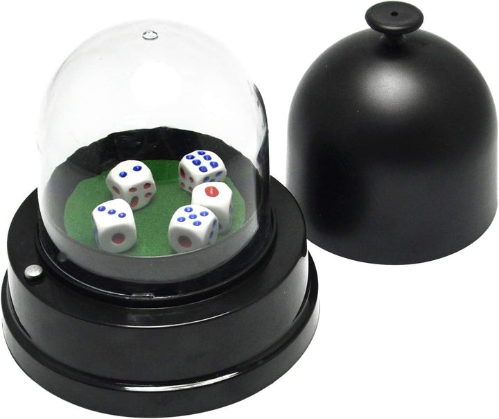 Automatic Lucky Dice Roller Cup Set with 5 Dices for Family Friends Party Games EK1883