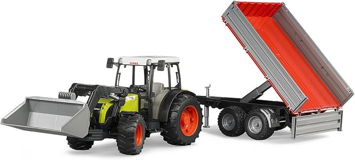 02112 CLAAS Nectis 267 F Farm and Construction Tractor with Frontloader and Tipping Trailer