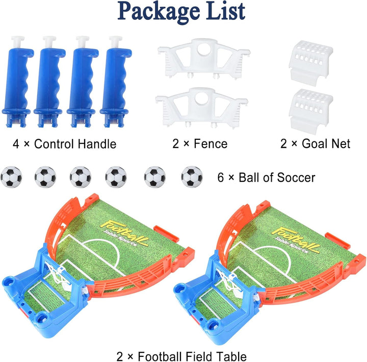 Mini Foosball Games, Tabletop Football Soccer Pinball for Indoor Game Room, Table Top Foosball Desktop Sport Board Game for Adults Kids Family Game Night Fun