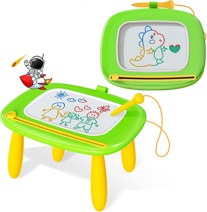 Magnetic Drawing Board, Toddler Girl Toys for 1-2 Year Old, Doodle Board Pad Learning and Educational Toys for 1 2 3 Year Old Baby Kids Birthday Gift(Light Blue)