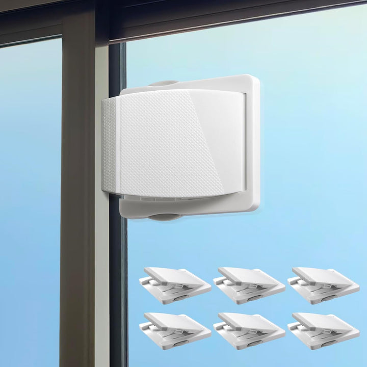 Sliding Door Lock, 2 Pack Child Safety Sliding Glass Door Lock for Sliding Glass Doors, Sliding Windows, Sliding Closet, Etc. Easy to Installation Provides More Security for Your Baby and Pets