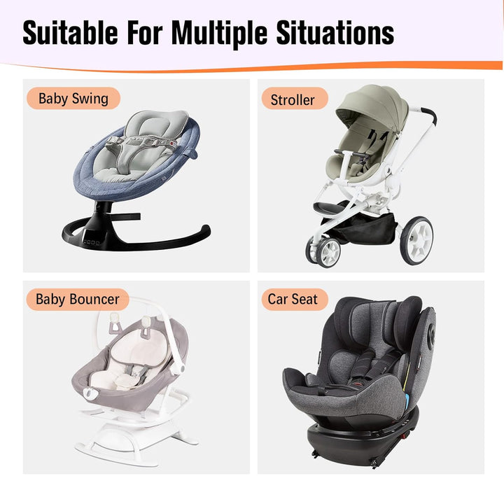 Baby Travel Pillow,Baby Neck Pillows for Car Seat,Upgraded Baby Head Pillow,Toddler Head and Neck Baby Support Pillow for Car Seat, Pushchair,Travel (Gray Fox)