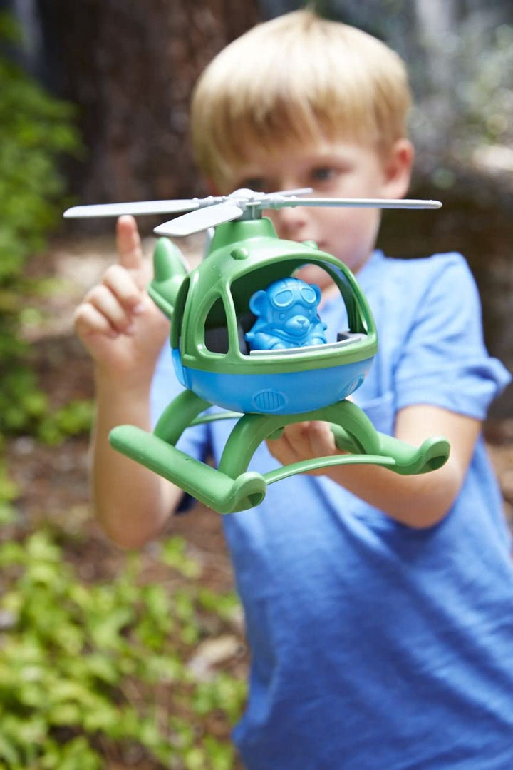 Helicopter, Green/Blue