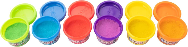 Play Sand, Silly Scents | 60 X 1Oz Tubs of Moldable Play Sand in 6 Bright Colors | Christmas Party Favors for Kids Goodie Bags, Classroom Prizes, Sensory Bin Toys, Bags