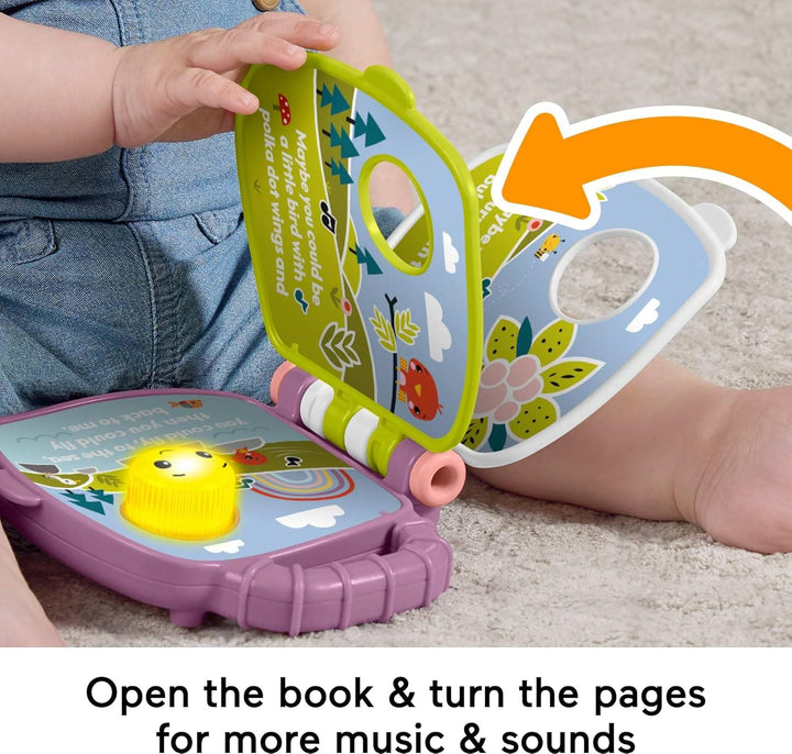 Baby Toy Purple Monkey Musical Storybook with Lights & Sounds for Infants & Toddlers Ages 6+ Months