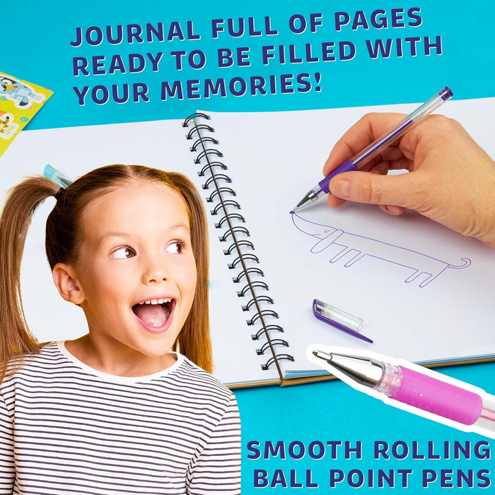 Scrapbook Kit for Kids with Scrapbooking Supplies Stamp Glitter Glue DIY Photo Album Art Kit Cute Stationary for Kids Gifts for Girls and Boys