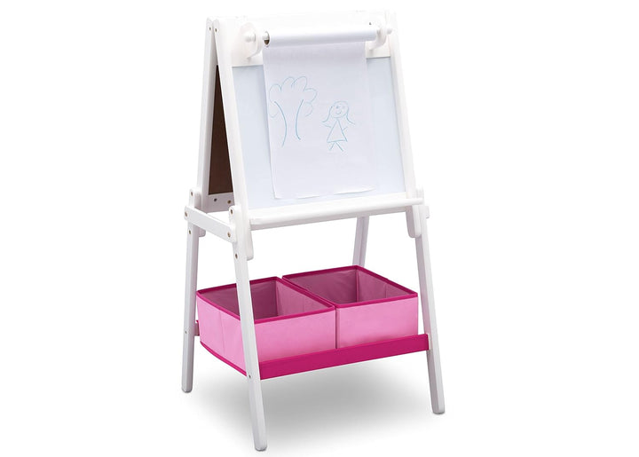 Mysize Kids Double-Sided Storage Easel -Ideal for Arts & Crafts, Drawing, Homeschooling and More - Greenguard Gold Certified, Grey