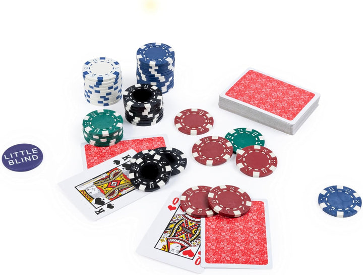 , Cardinal Classics, 300-Piece Poker Set with Aluminum Carrying Case & Professional Weight Chips & Poker Dice, for Ages 8+