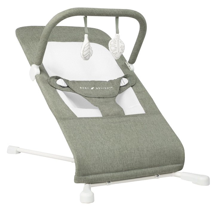 Highland Baby Bouncer | Infant | 0 – 6 Months | 3-Position Recline | Sage Tweed