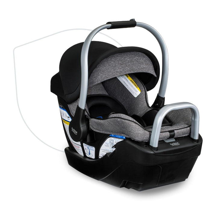 Willow S Infant Car Seat with Alpine Base, Clicktight Technology, Rear Facing Car Seat with Rightsize System, Graphite Onyx