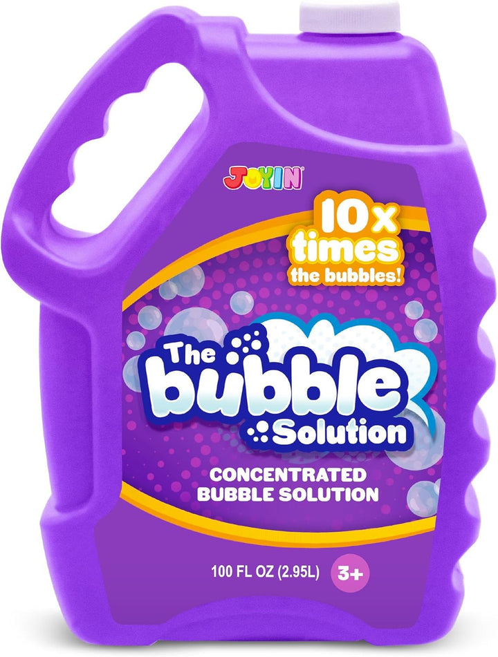 100 Oz Concentrated Bubble Solution (Up to 8 Gallon) for Large Party in Summer Celebrations, Party Favor, Bubble Summer Toy, Classroom Prizes, Easter (Blue)