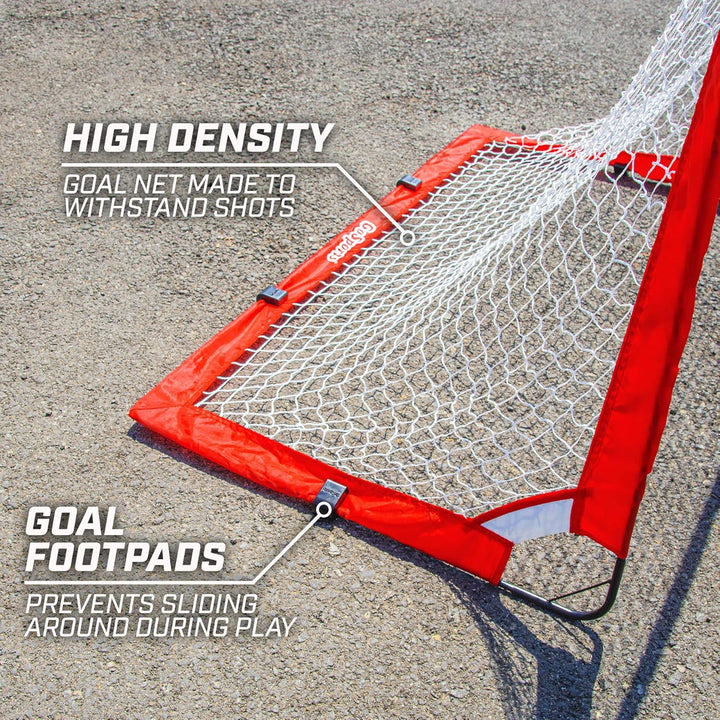 Hockey Street Set - Includes Pop-Up Goal and 2 Hockey Sticks with 2 Balls