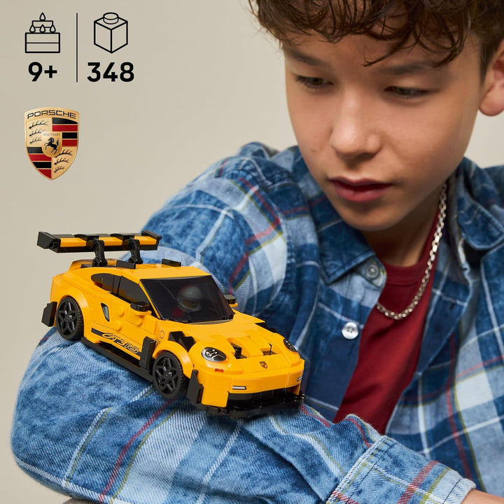 Speed Champions Porsche 911 GT3 RS Super Car Toy - Model Kit & Pretend Play Toy for Boys & Girls, Ages 9+ - Sports Car Building Set for Kids & Racing Fans - Gift Idea for Birthdays - 77239